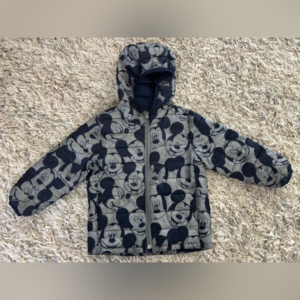 Disney Mickey Mouse GAP Cold Control Puffer Size 4